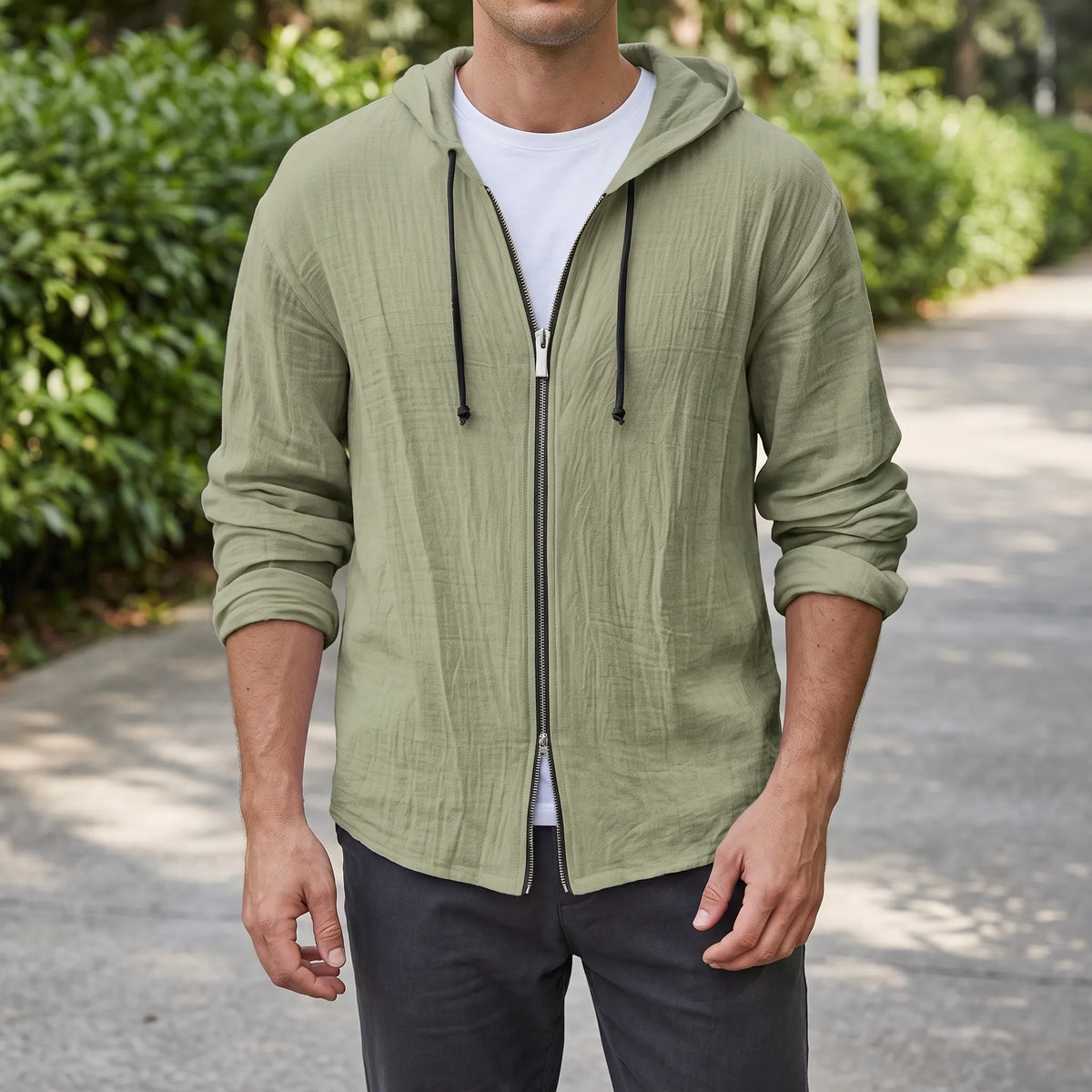 Seth | Luchtig Vest Met Vaste Capuchon
