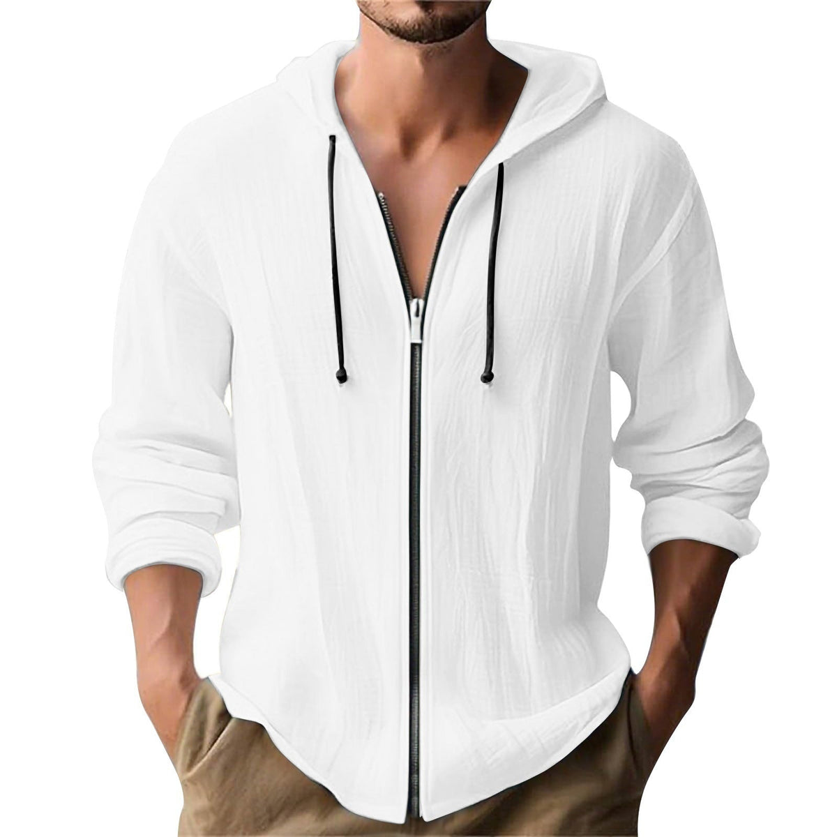 Seth | Luchtig Vest Met Vaste Capuchon
