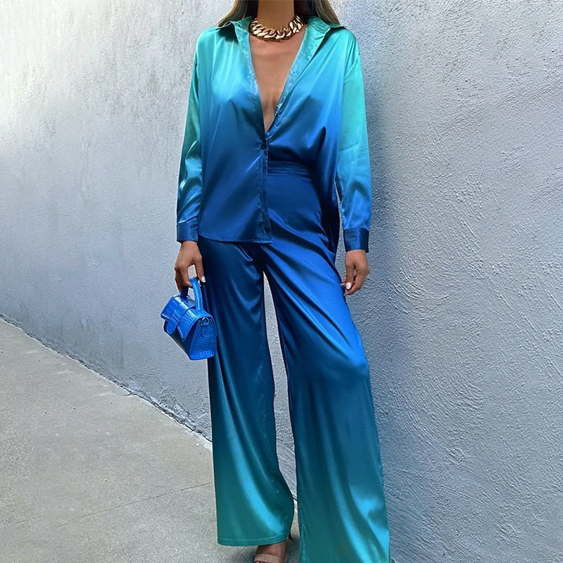 Elena - Elegante Tweedelige Set met Rechte Pijpen voor Dames - Stijlvolle en Unieke Outfits