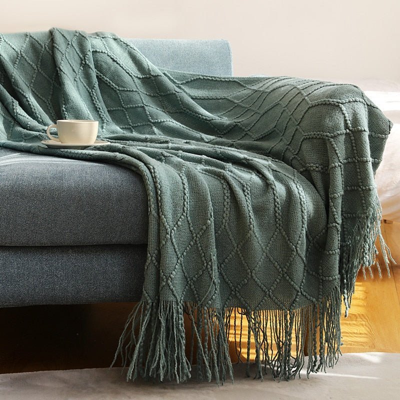 Slaapkamer Bedsprei Met Scandinavisch Breipatroon