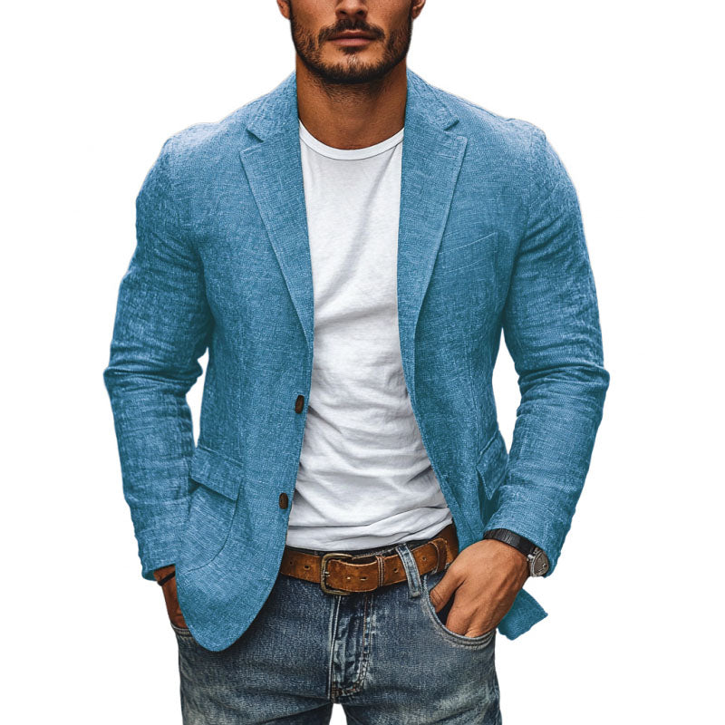 Slim Fit Blazer Met Reverskraag Voor Avond En Diner