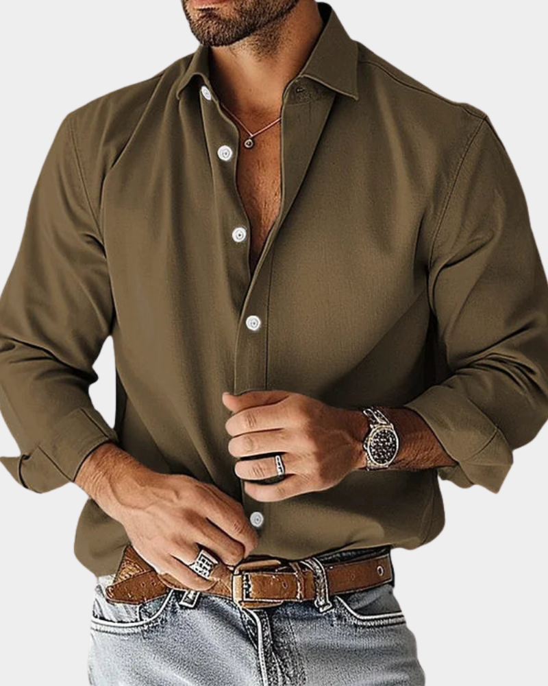 Slim Fit Heren Overhemd | Navando