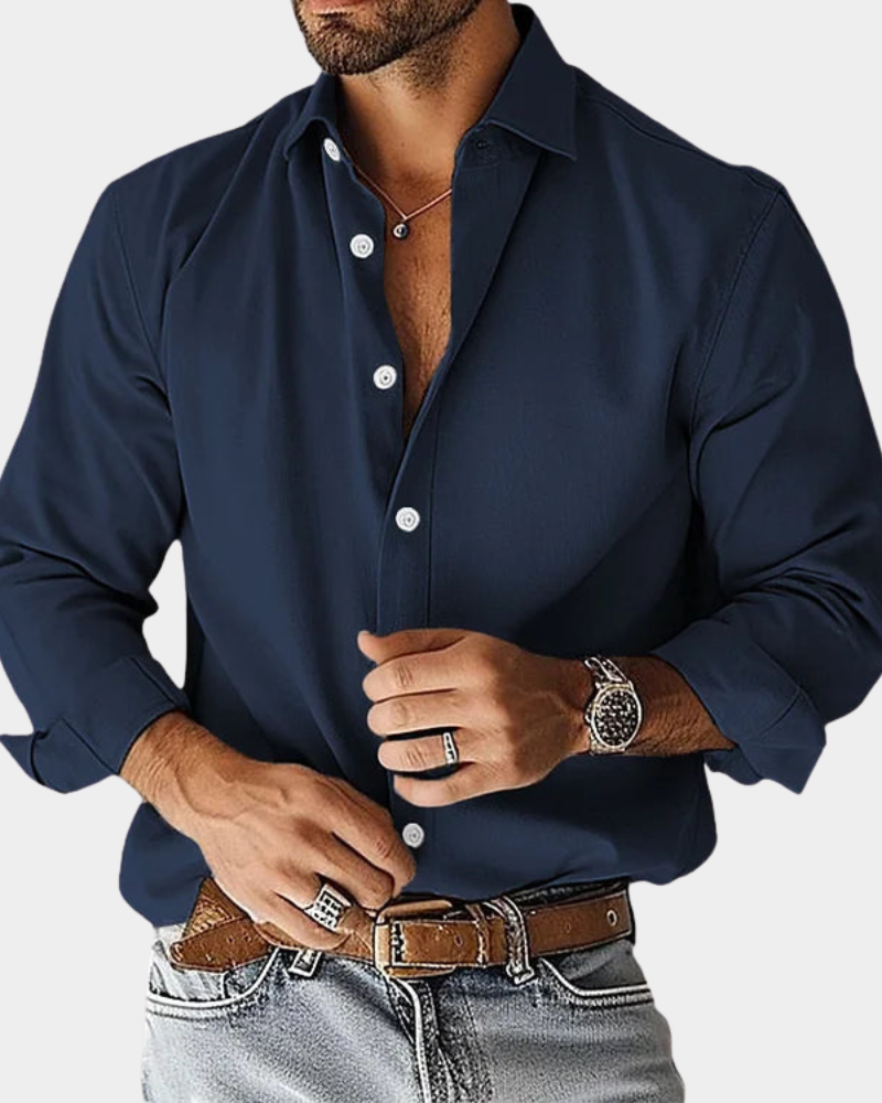 Slim Fit Heren Overhemd | Navando