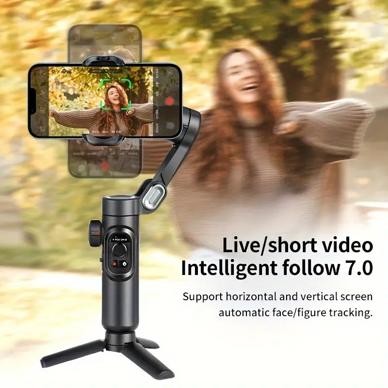 SmartPro Handheld Gimbal Stabilizer - Vouwbare Smartphone Video Vlog PTZ Stabilizer voor iPhone, Android en Samsung 3