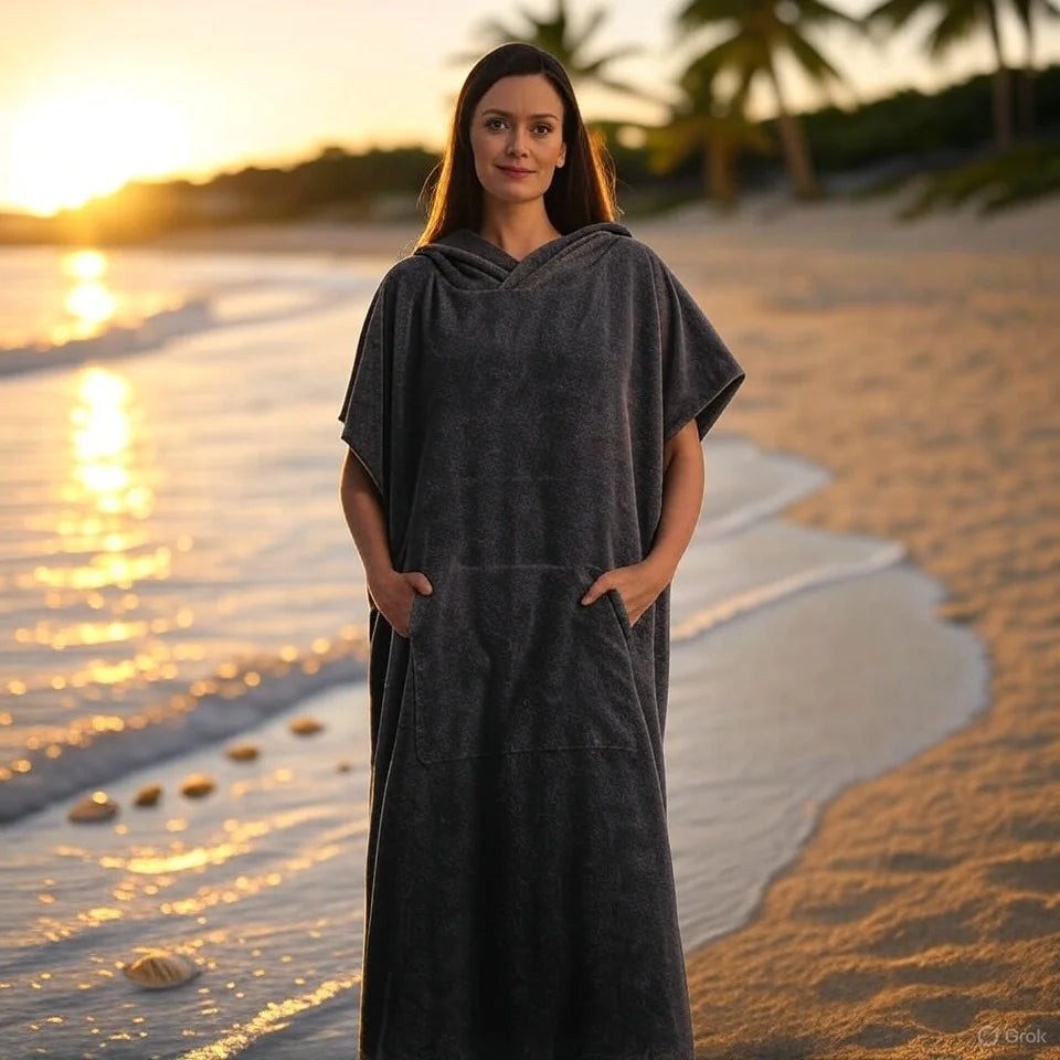 Sneldrogende Handdoekponcho | Navando