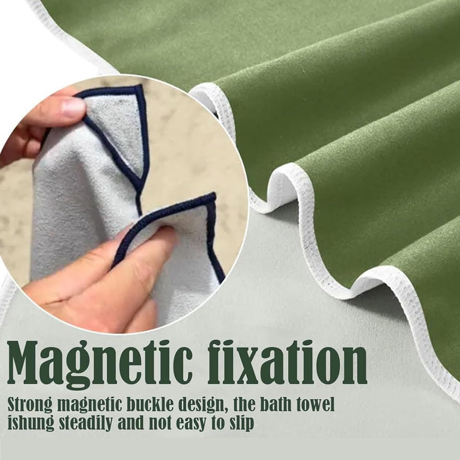 Sneldrogende Strandhanddoek Met Magneetsluiting | Navando