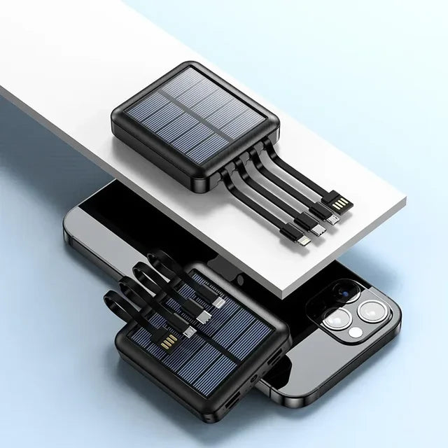 SolarPower | Zonnepaneel powerbank met LED-lamp 0