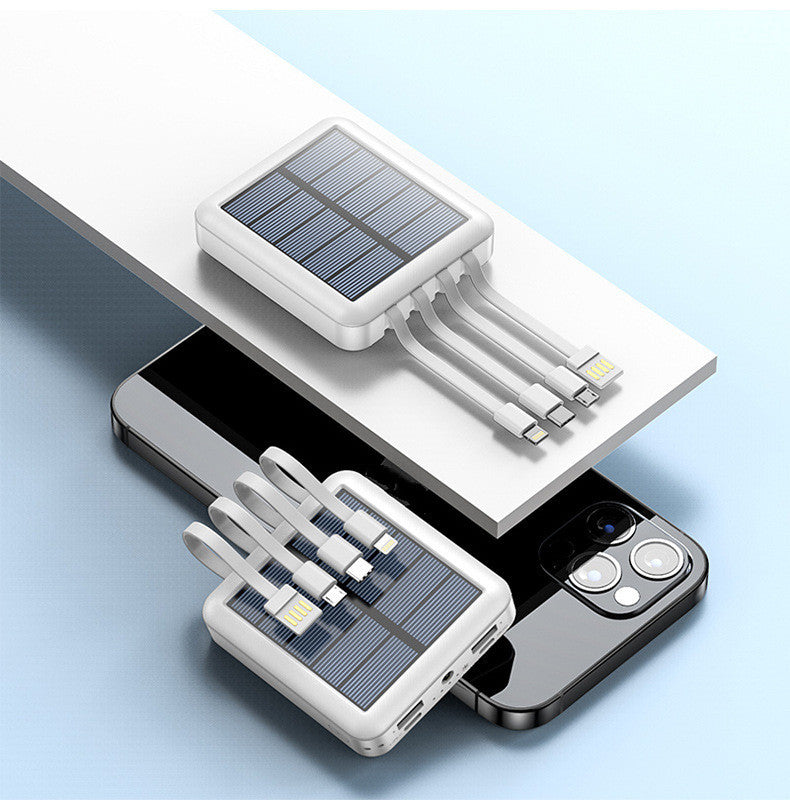 SolarPower | Zonnepaneel powerbank met LED-lamp 2
