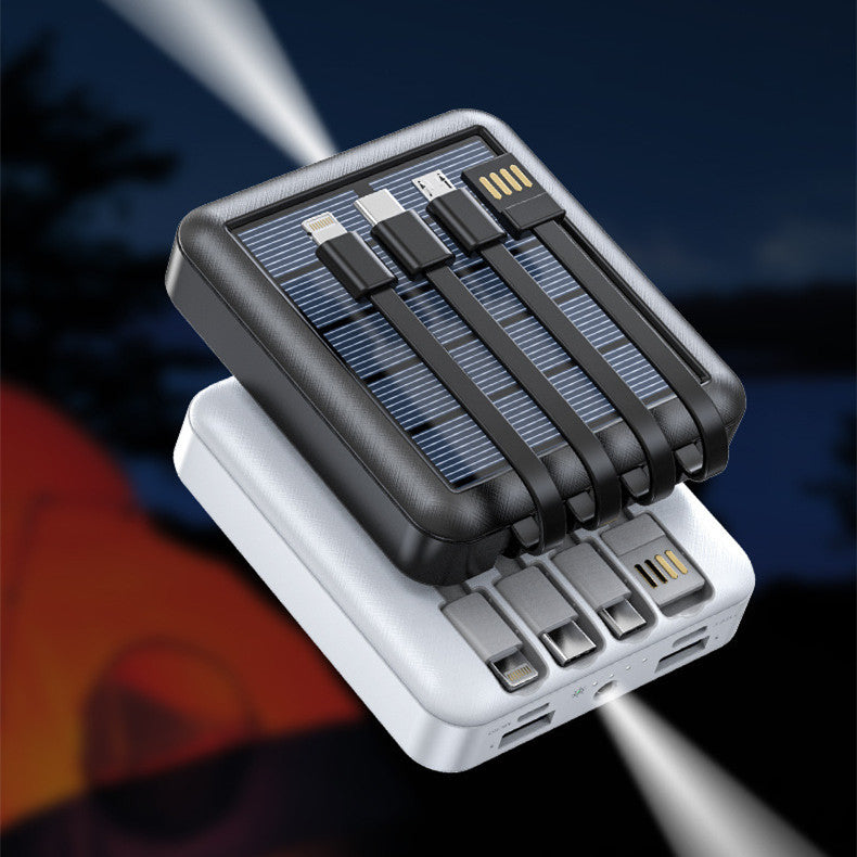 SolarPower | Zonnepaneel powerbank met LED-lamp 4
