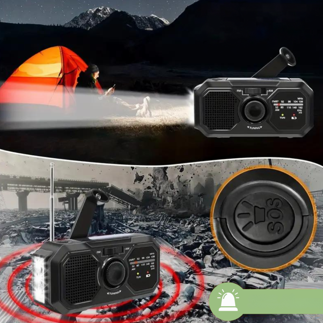 SolarShine | Draagbare zonne-energie noodradio 1