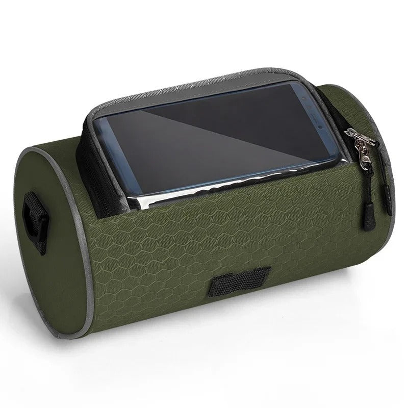 Sacoche de Vélo Étanche & Support Téléphone - Pour Guidon ou Porte-Bagages | Navando