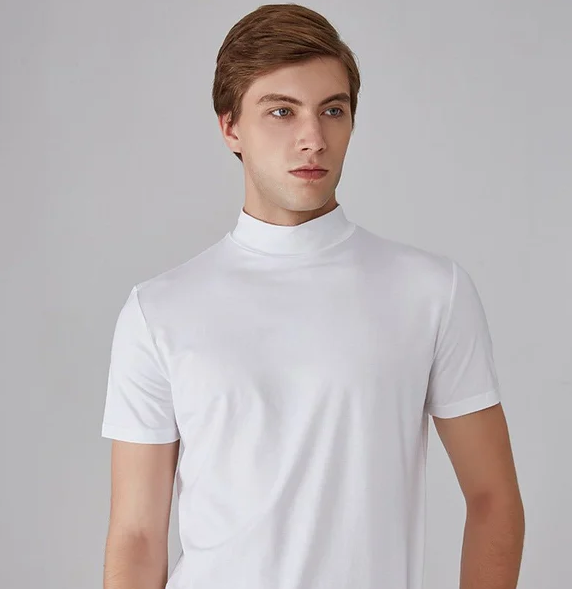 Sportief Shirt Met Opstaande Kraag | Navando