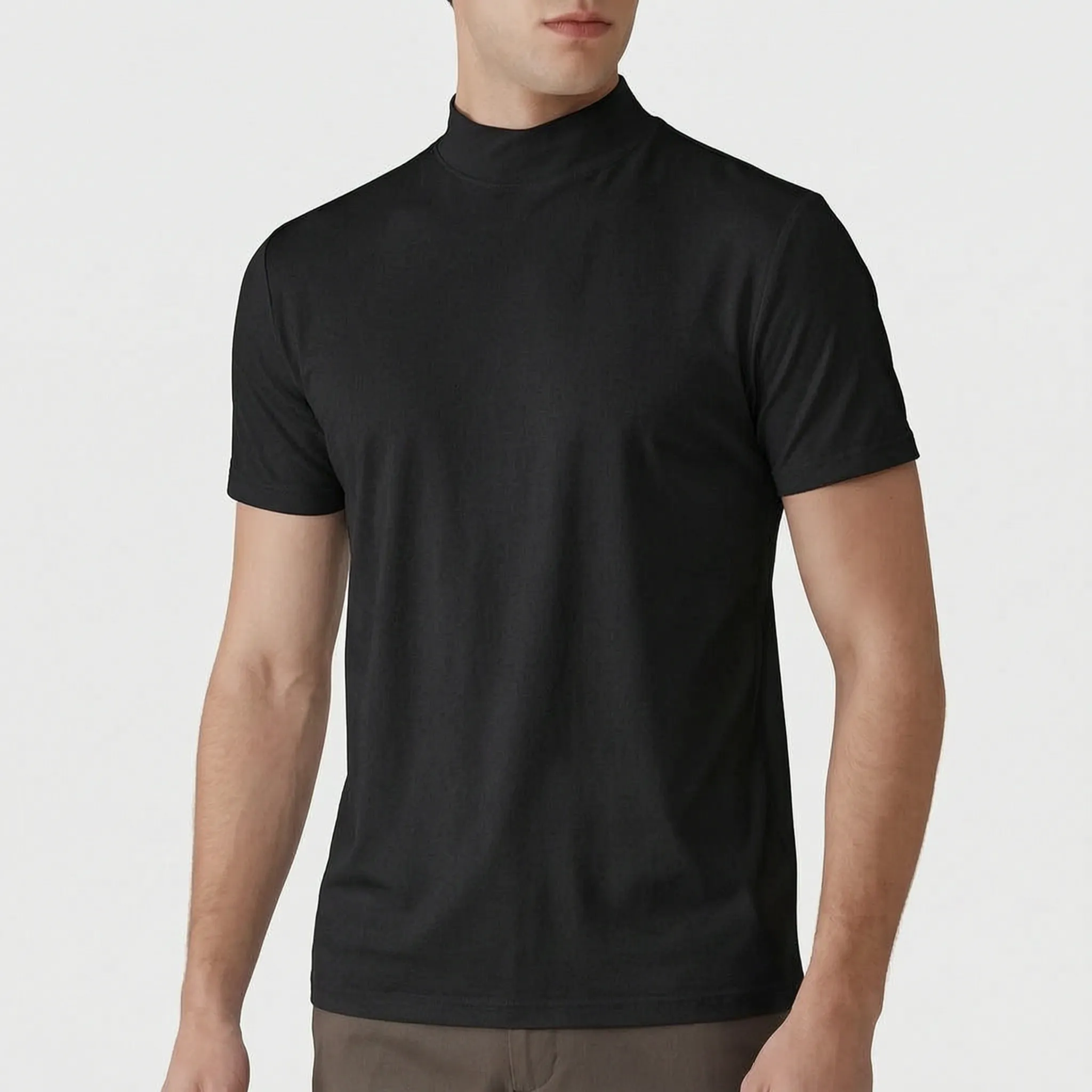 Sportief Shirt Met Opstaande Kraag | Navando