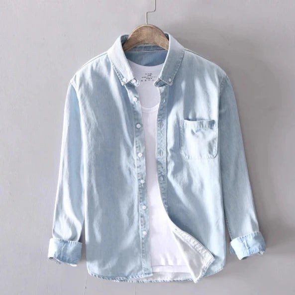 Stockman | Robuust denim shirt met knopen 2