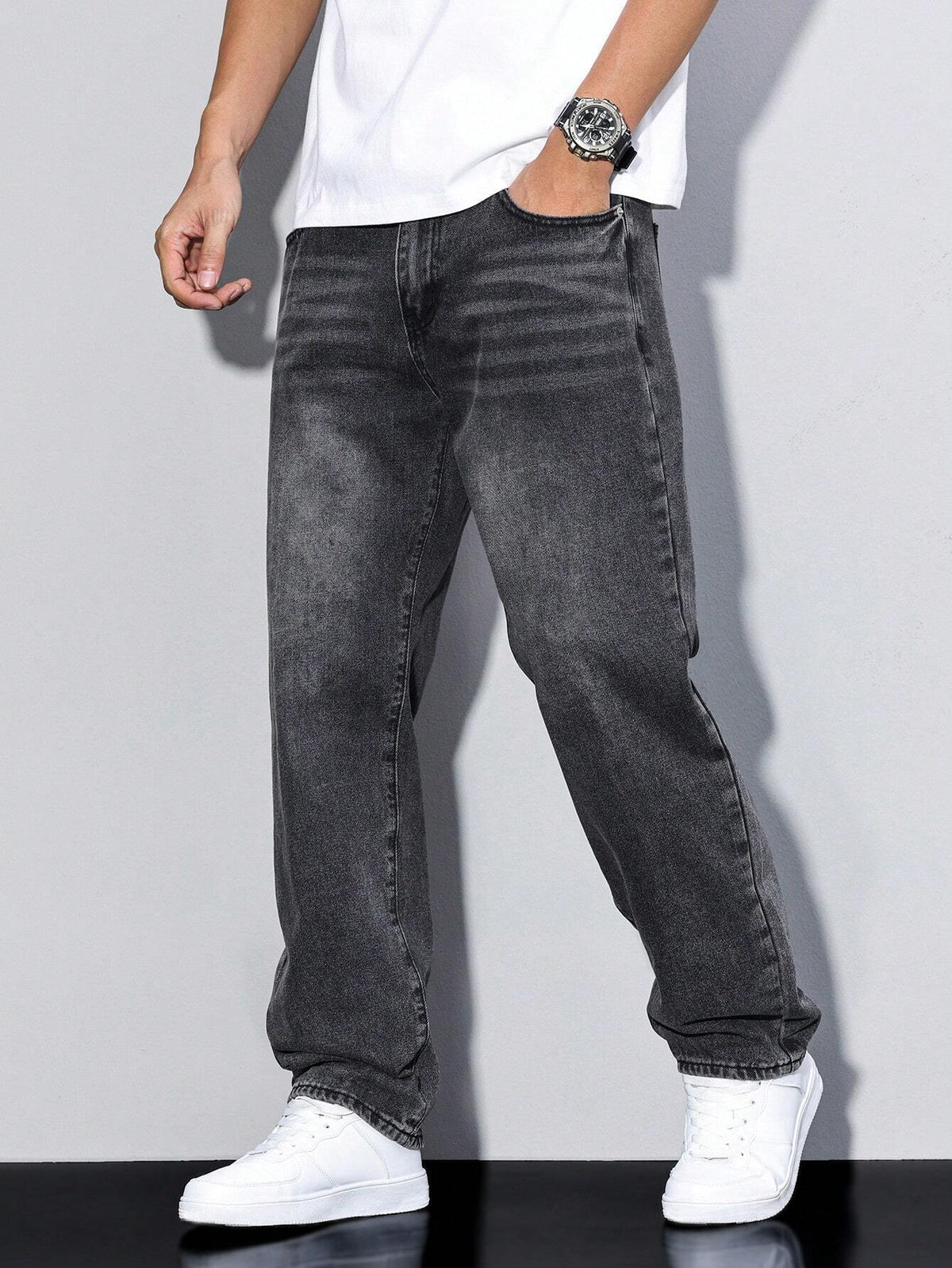 Straight Fit Jeans Heren - Comfortabele Spijkerbroek Voor Elk Seizoen