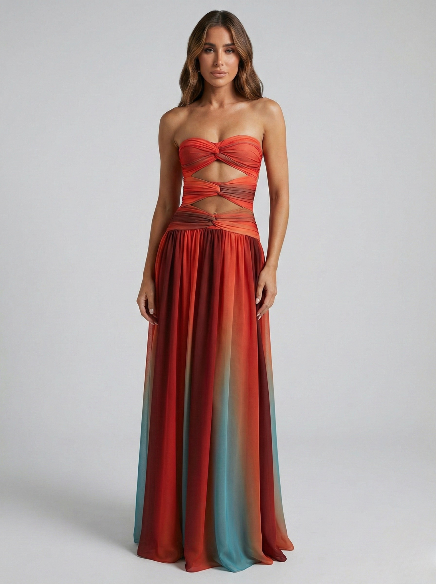 Strapless Maxi-Jurk | Navando
