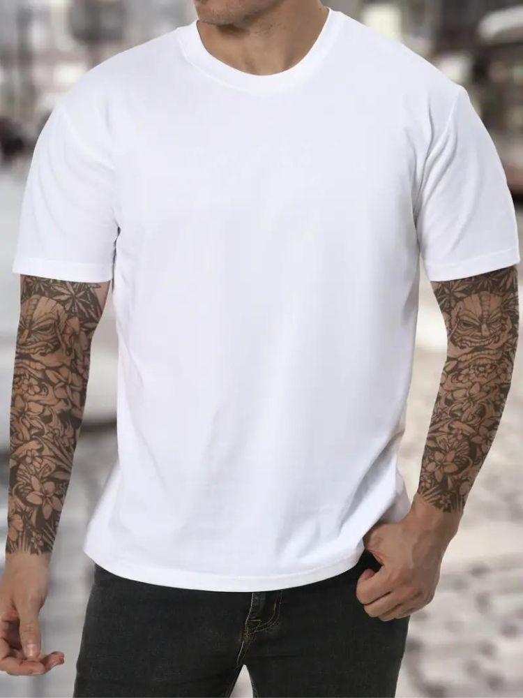 T-Shirt Met Verhoogde Hals | Navando