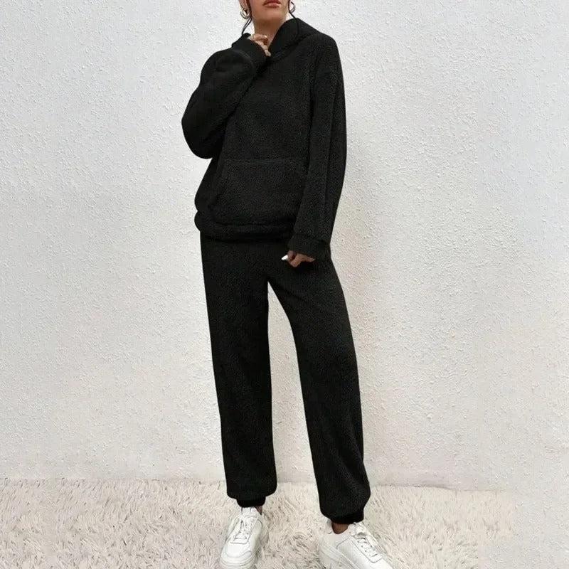 Sofie - Teddy Warme Hoodie Trui en Joggingbroek