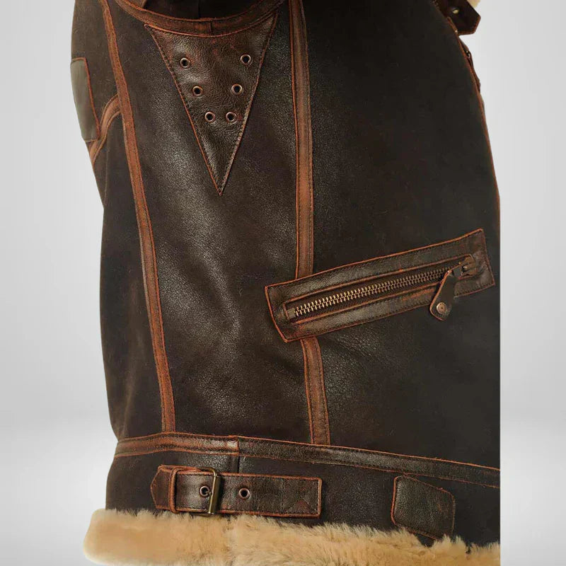 Thomas™ | Exclusief pilotenjack met bontkraag 8