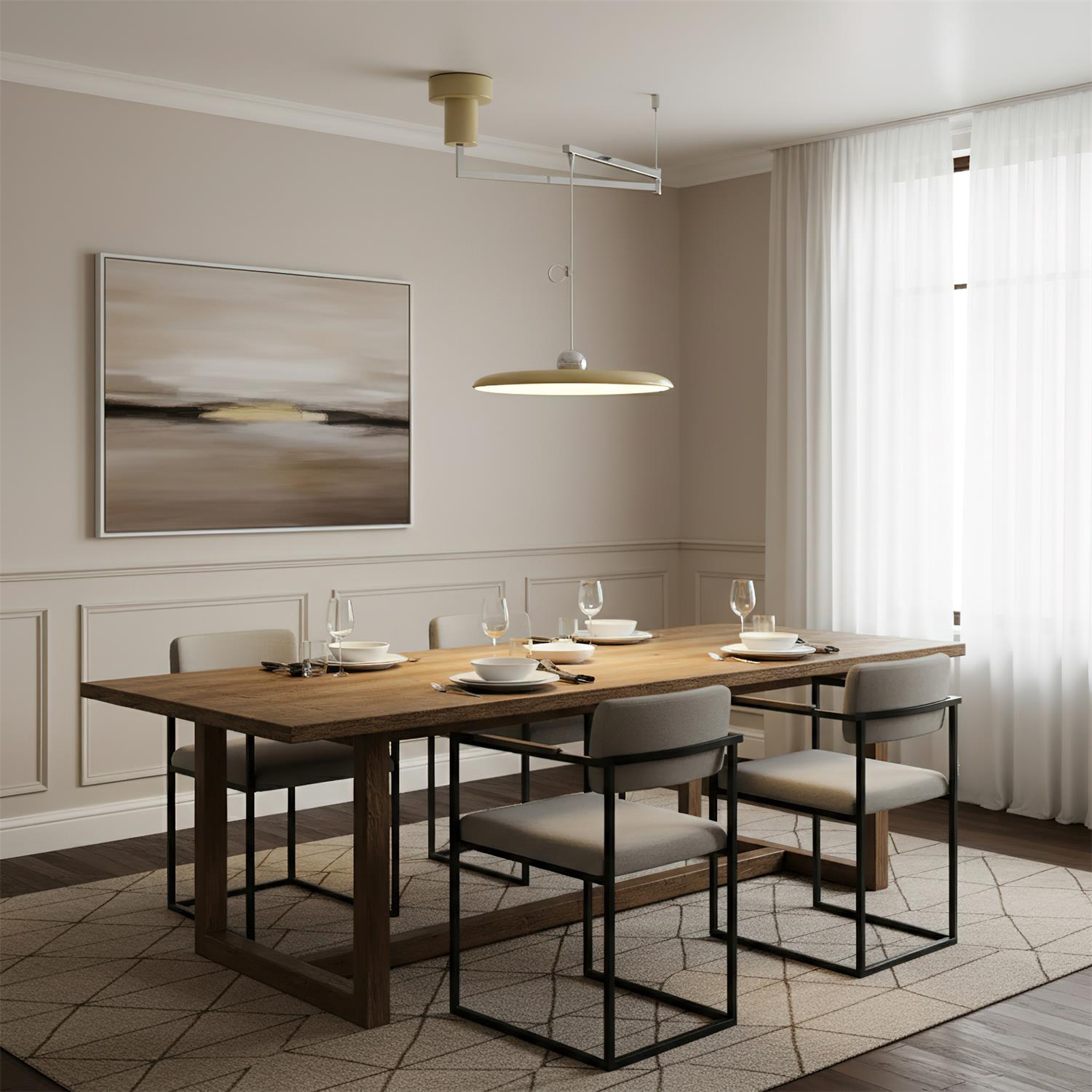 Tizio | Verstelbare hanglamp met acryl schaduw 7