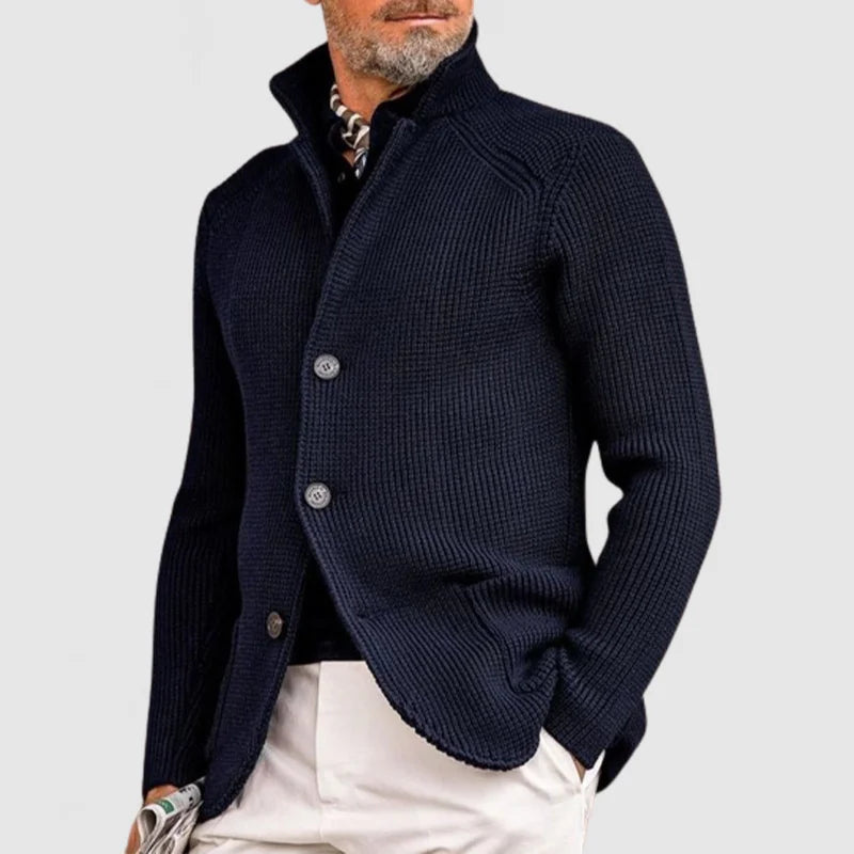 Tom | Slanke pasvorm gebreid vest 0