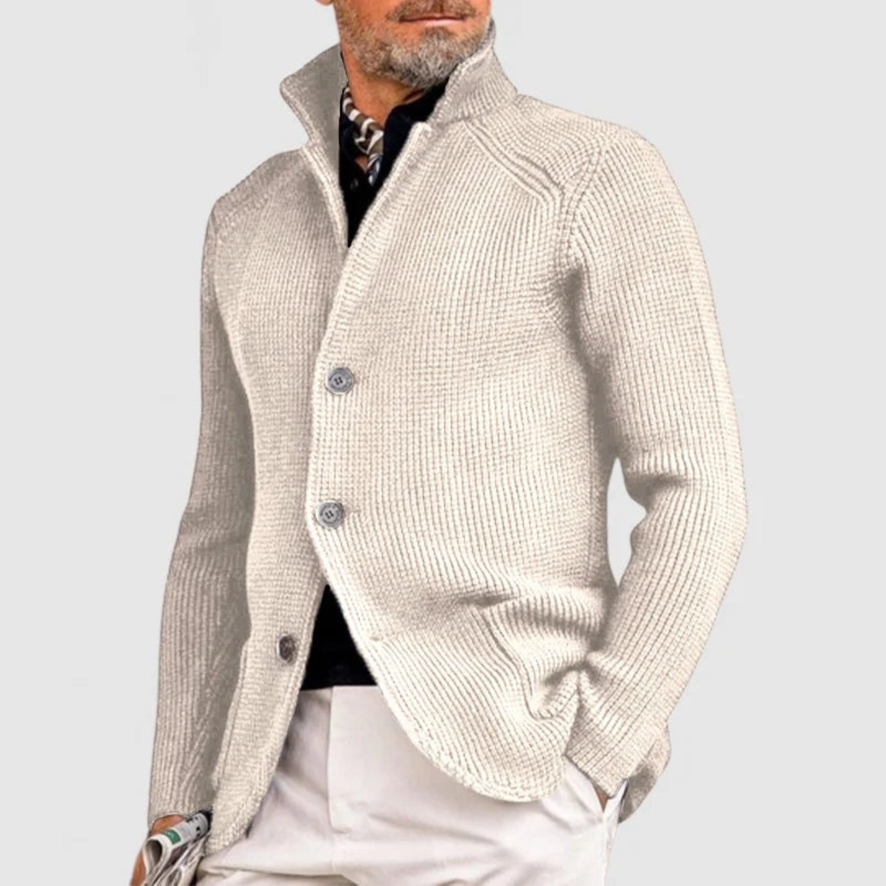 Tom | Slanke pasvorm gebreid vest 1