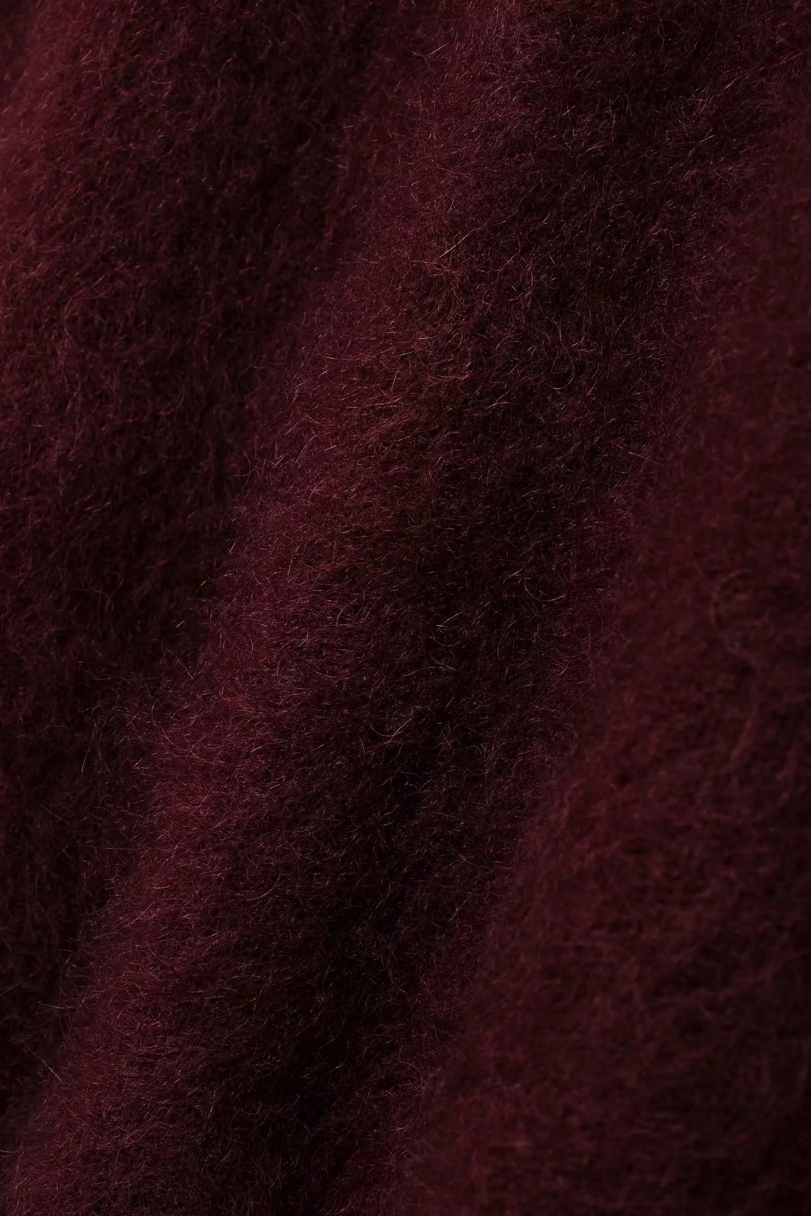 Isabelle - Zachte Gebreide Trui in Bordeaux voor Dames