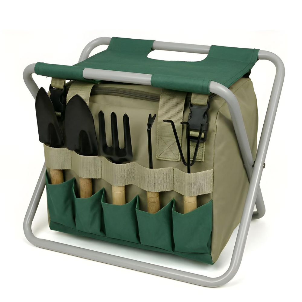 Tuingereedschapset | Compact, opvouwbaar met draagtas en essentiële tools 0