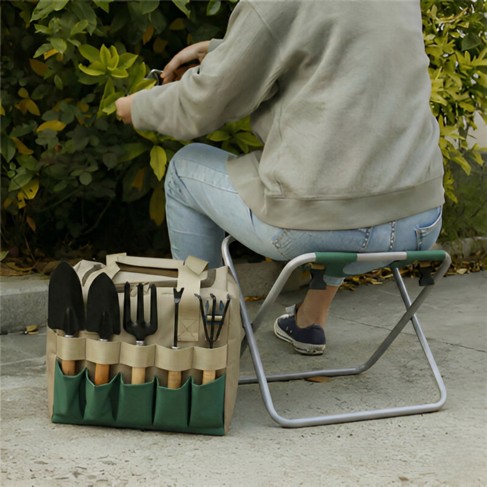 Tuingereedschapset | Compact, opvouwbaar met draagtas en essentiële tools 1