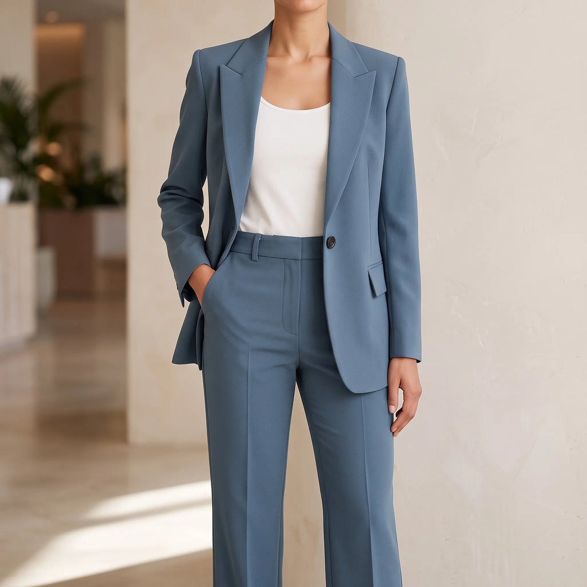 Tweedelig Broekpak Voor Dames - Dag Naar Avond Stijl