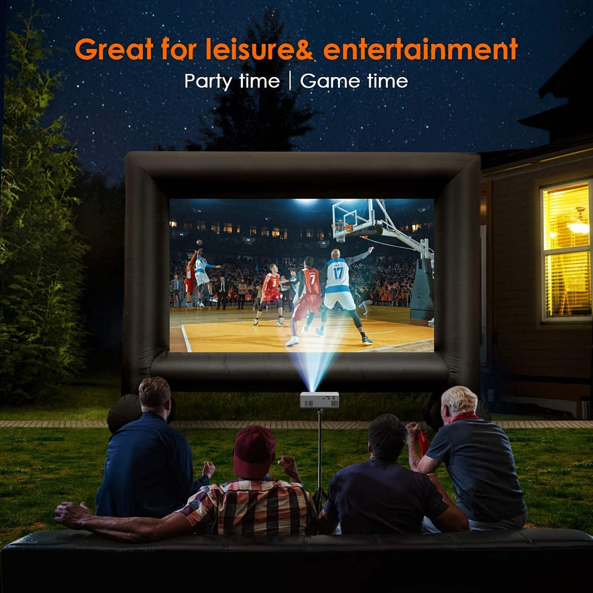 Ultra-Heldere Mini Projector 3000 Lumen – Draagbaar, HDTV & USB, Ideaal voor Thuisbioscoop & Buiten! 7