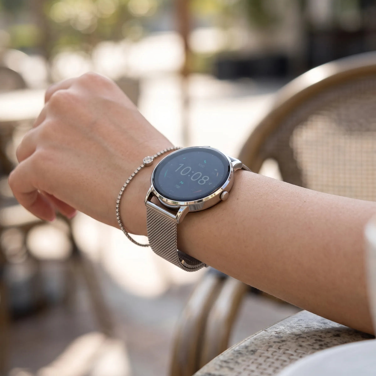 Ultradunne Modieuze Smartwatch Met Lange Batterijduur