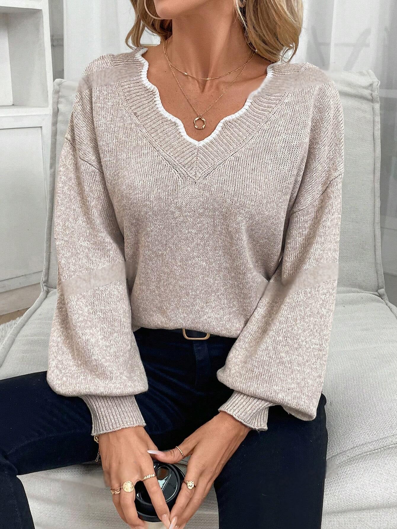 Trui_Dames_V-hals_Details_Stijlvol_Victoria_Mae