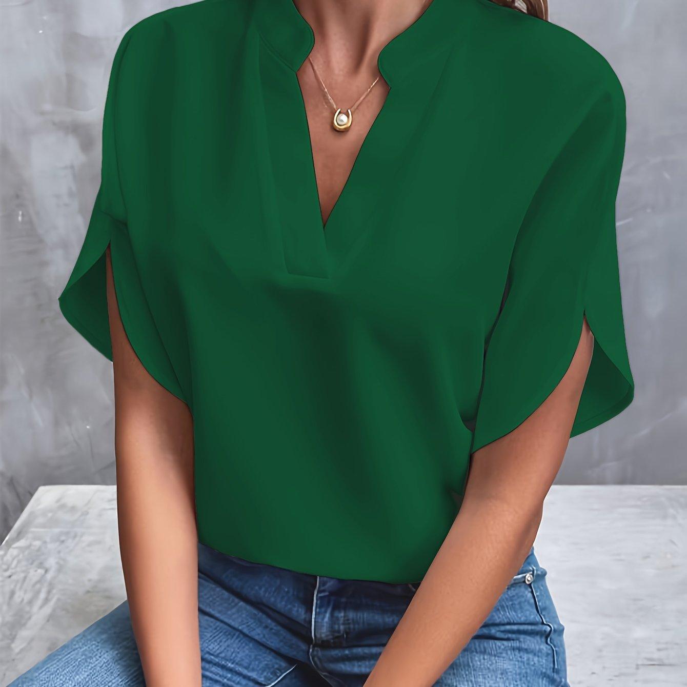 Marilou - Bluse mit Kurzarm und V-Ausschnitt für Damen