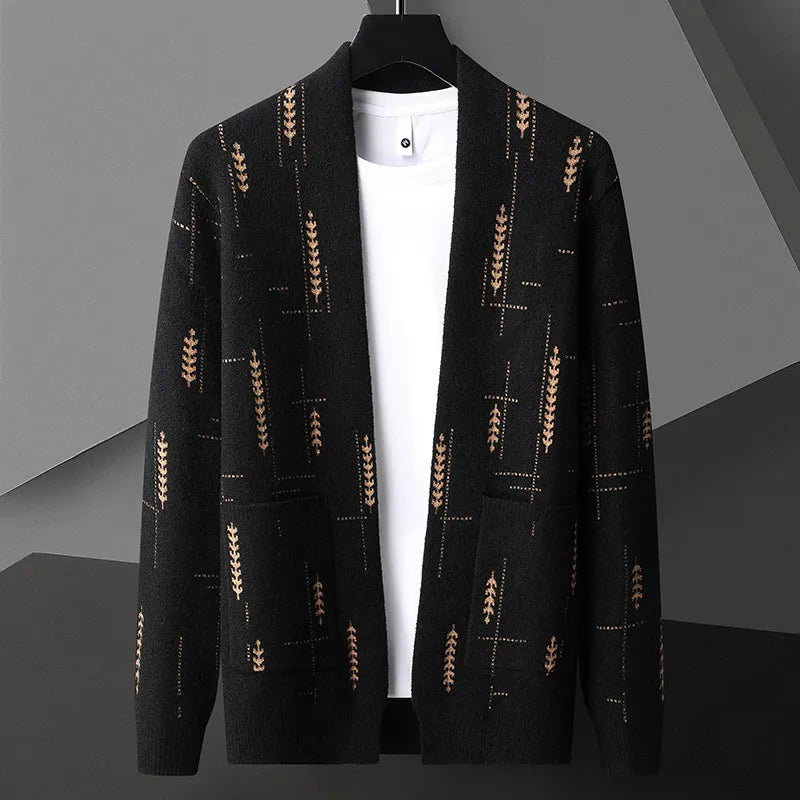 Vendici | Gebreide Heritage-print vest 1