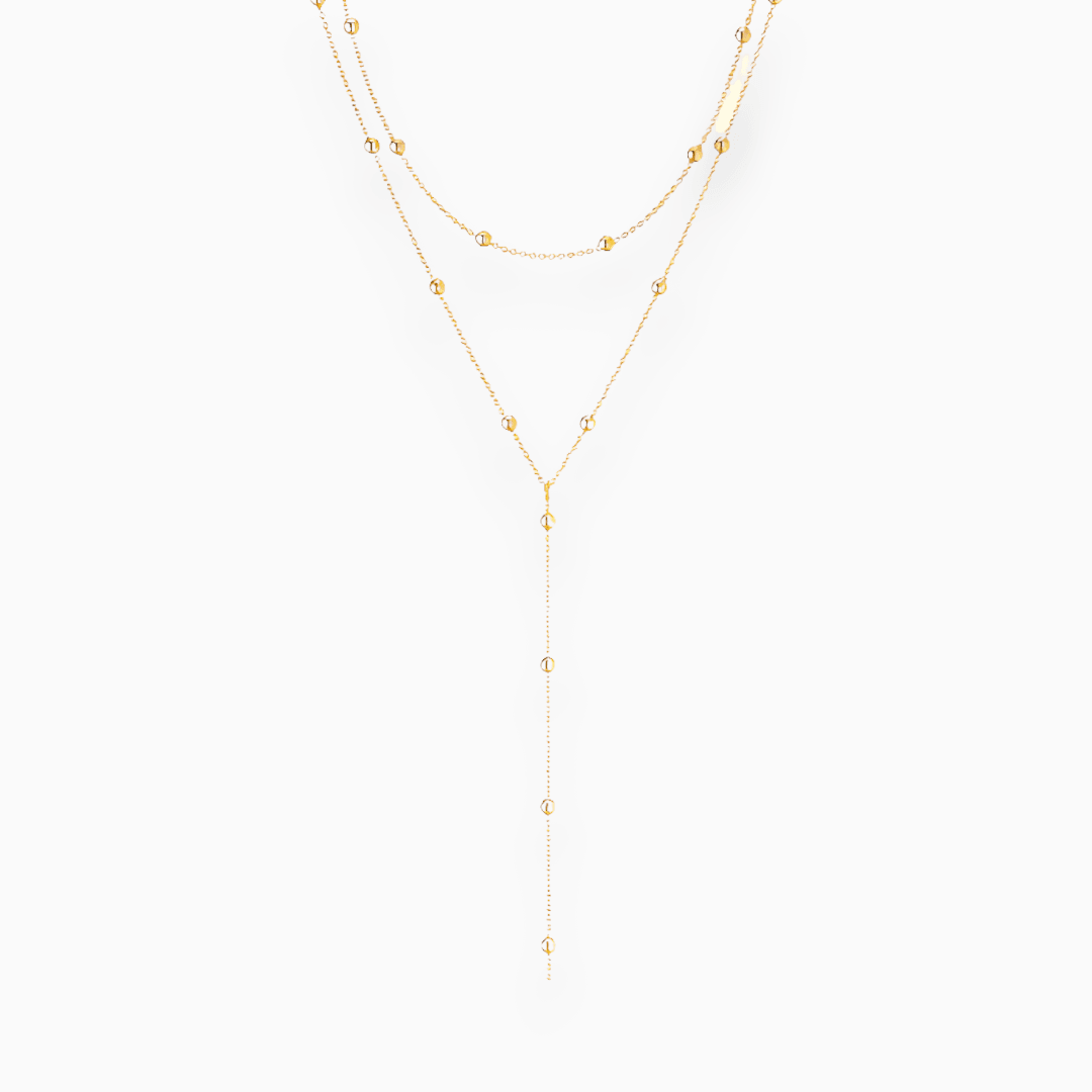 Verlaine | Koper ketting met kwastjes 1
