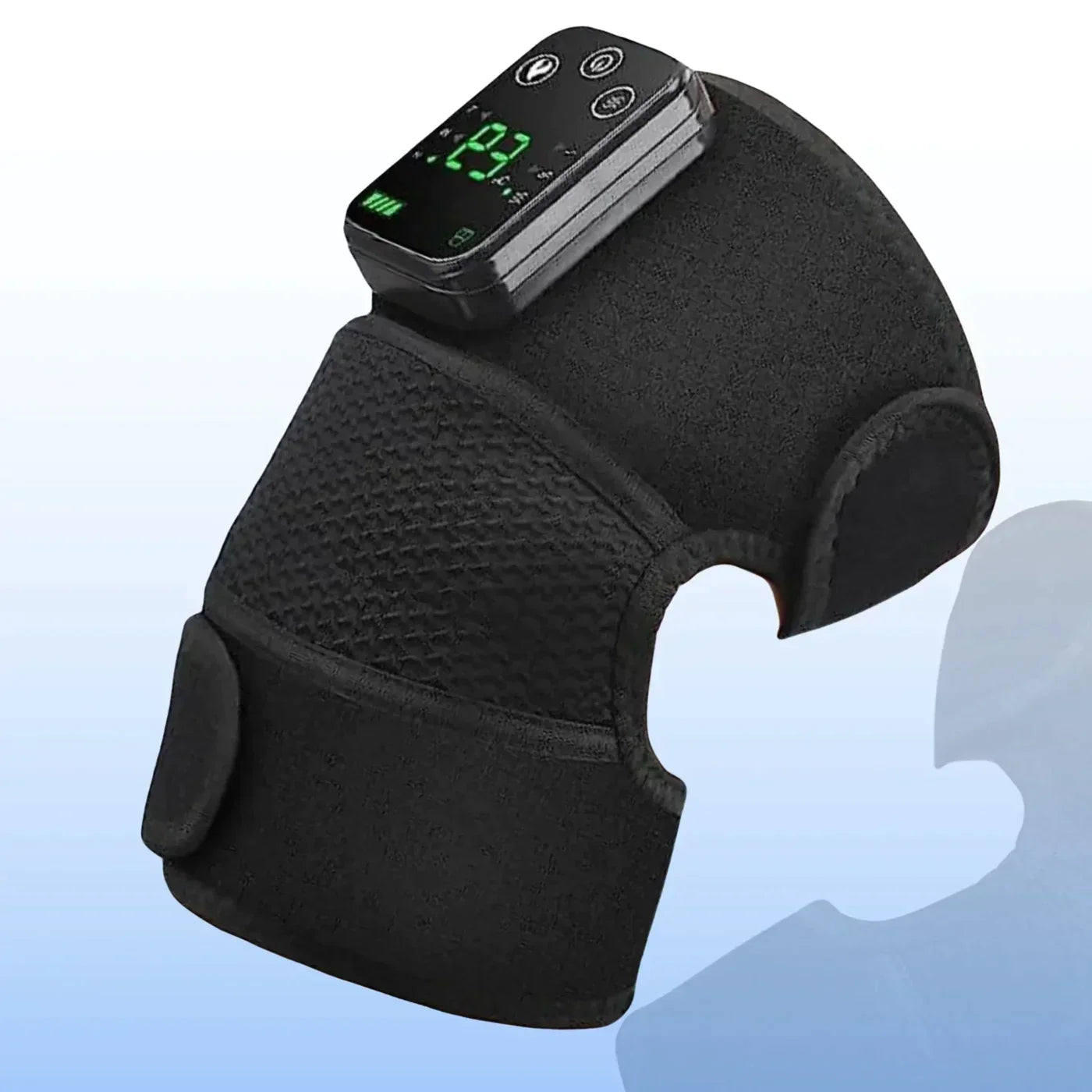 Verwarmde knie massager brace | Warmtetherapie met vibratiemassage 1