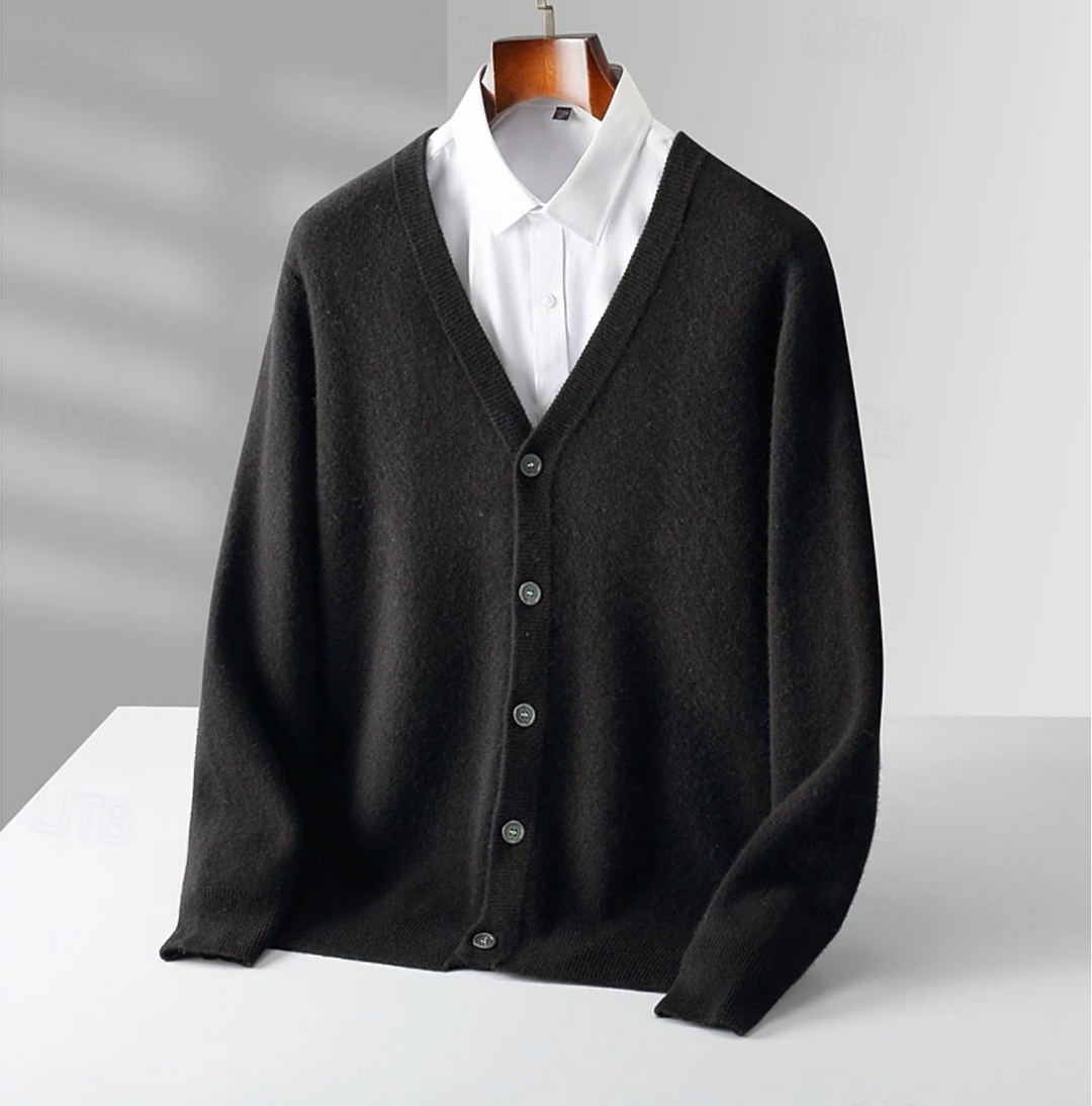Vest | Knoopsluiting, Diepe V-hals, Regular Fit 1