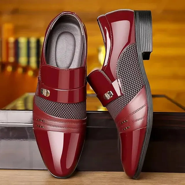 Paolo - Chaussures Habillées pour Homme avec Bout Pointu