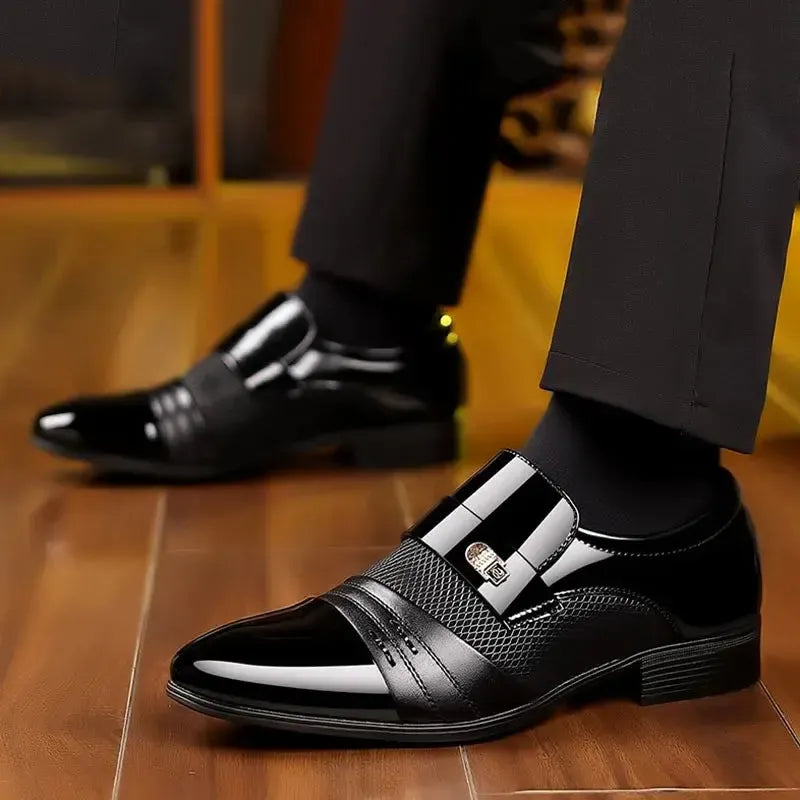 Paolo - Chaussures Habillées pour Homme avec Bout Pointu