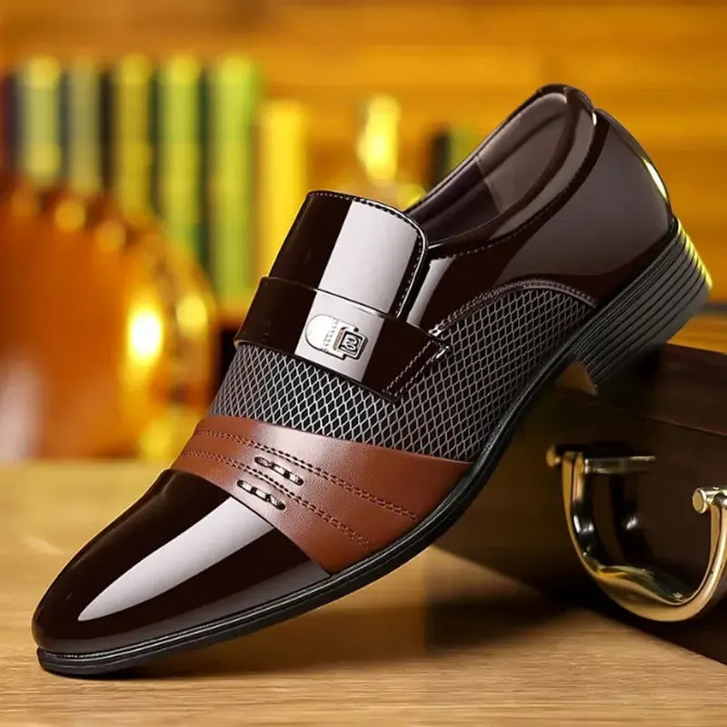 Paolo - Chaussures Habillées pour Homme avec Bout Pointu