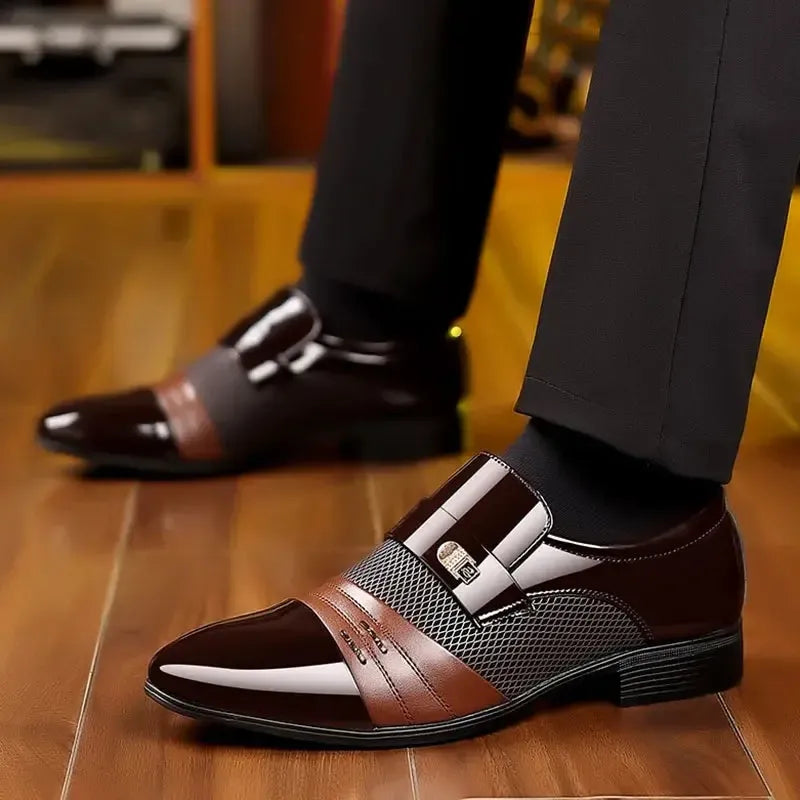 Paolo - Chaussures Habillées pour Homme avec Bout Pointu
