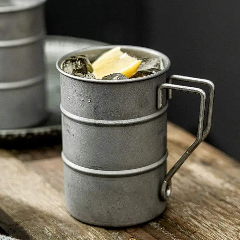 Vintage Steel | Robuuste stalen mok met vintage afwerking 0