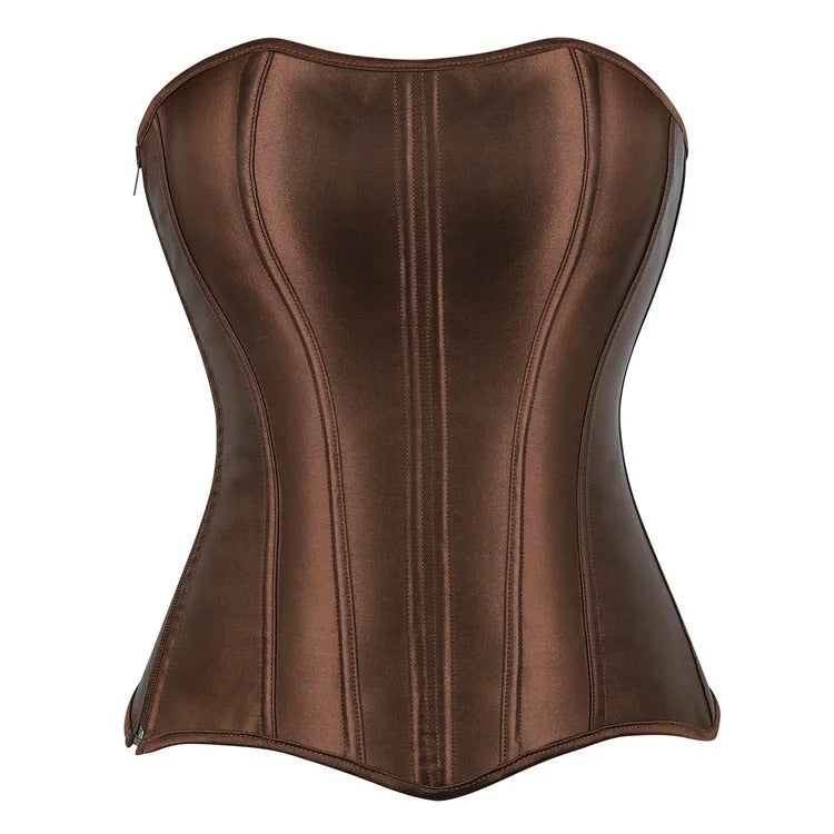 Korset Top voor Dames - met Satijn-look - Elegant Bustier - Navando