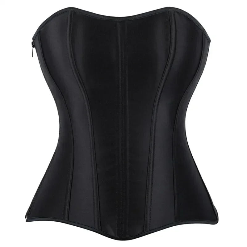 Korset Top voor Dames - met Satijn-look - Elegant Bustier - Navando