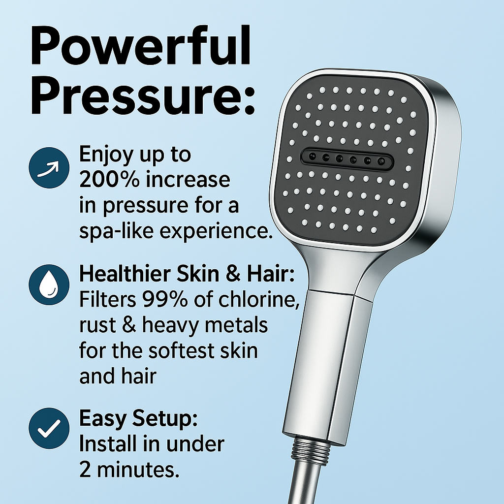 Waterbesparende Handdouche Met Filter | Navando