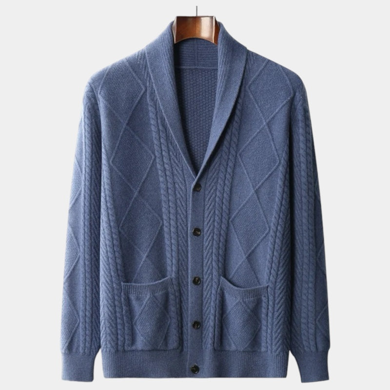 Wearoldmoney | Merinowollen vest met klassiek patroon 3