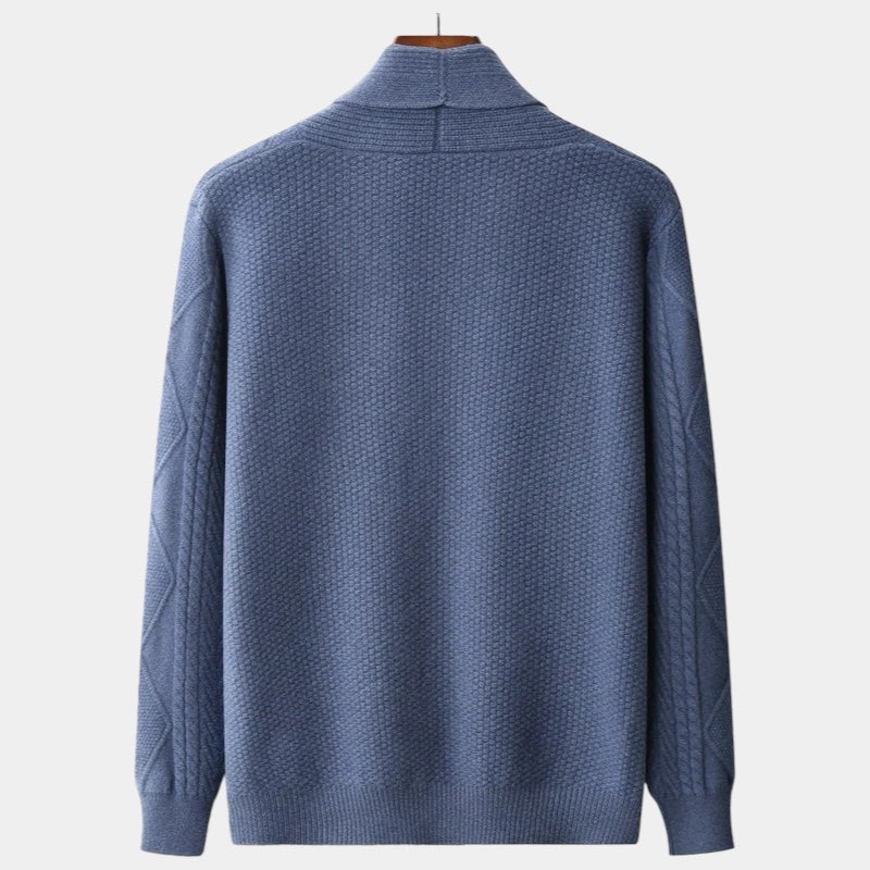 Wearoldmoney | Merinowollen vest met klassiek patroon 4