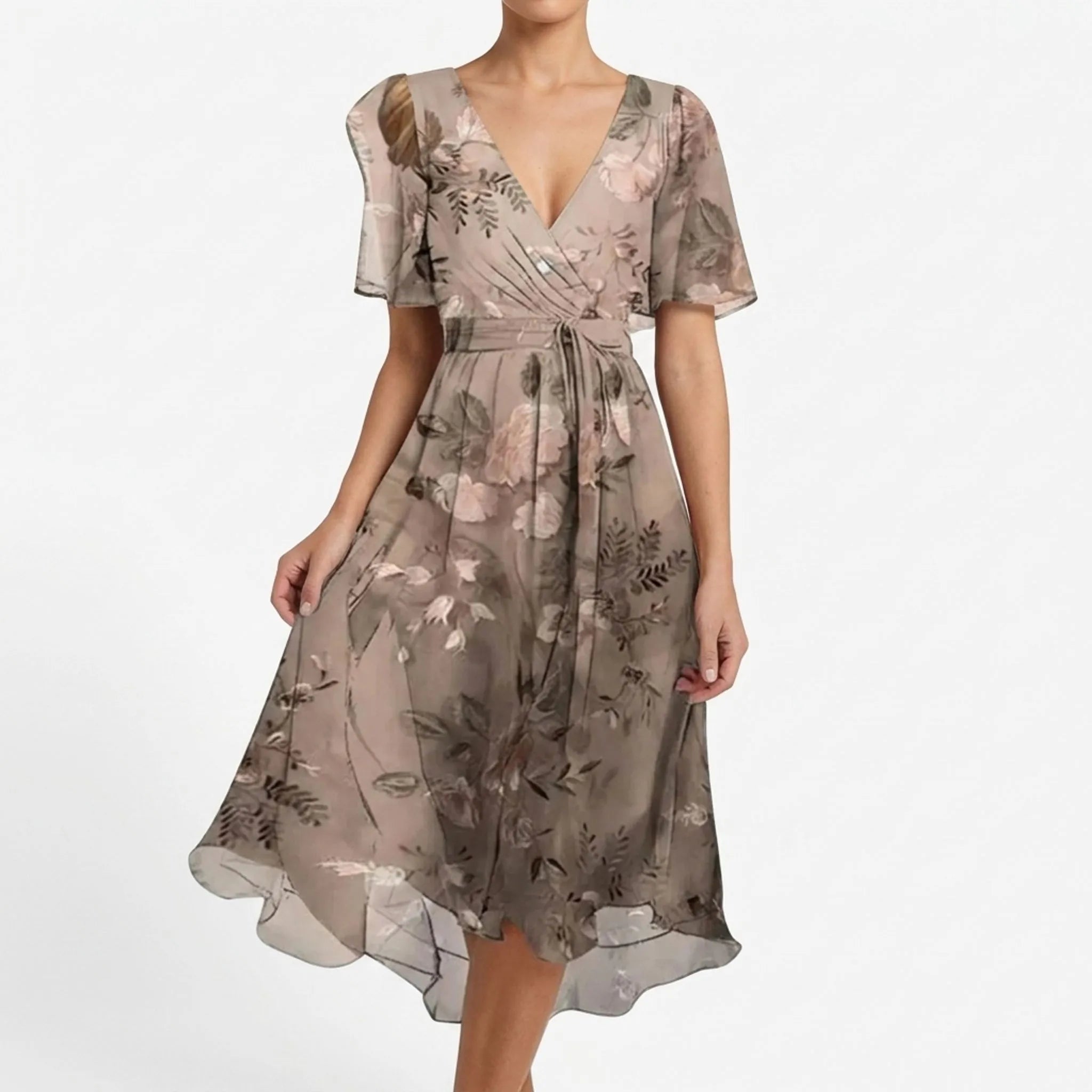 Wikkeljurk Met Bloemenprint | Navando