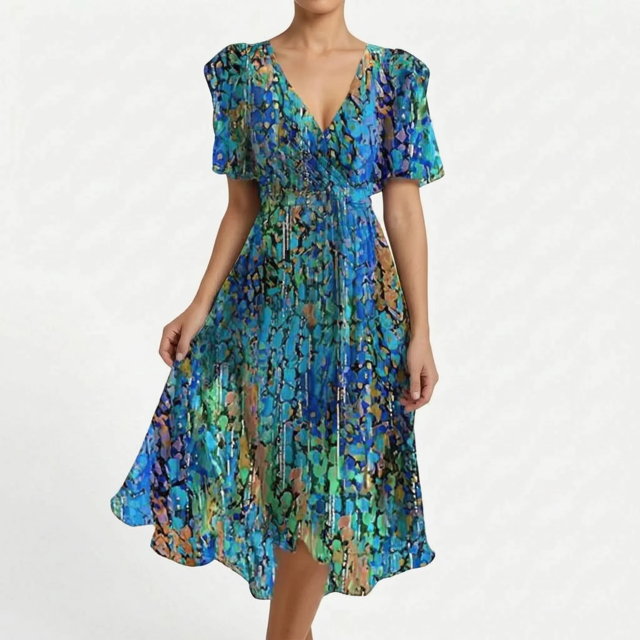 Wikkeljurk Met Bloemenprint | Navando